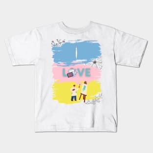 I love Art Art Lover Kids T-Shirt